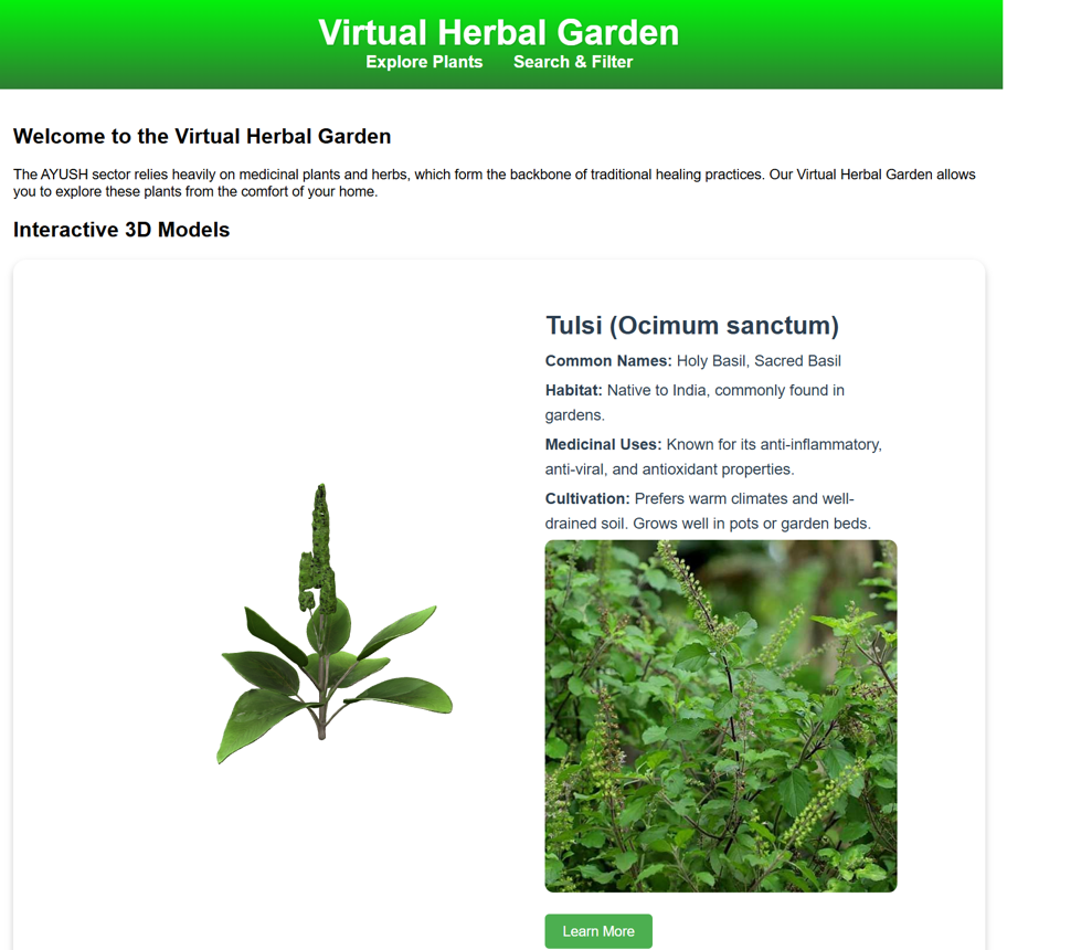 Virtual Herbal Garden